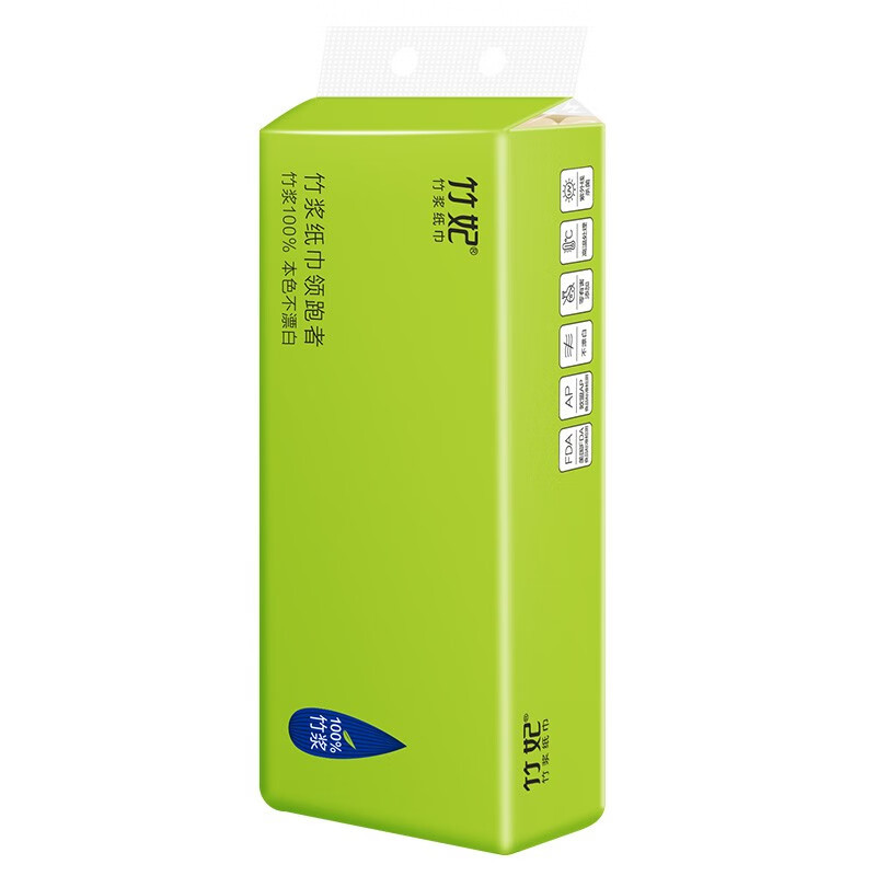 竹妃竹纤维本色无芯卷纸卫生纸3层70g(共48卷)