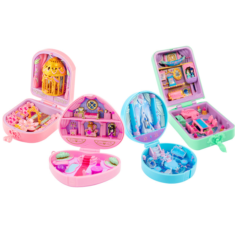 正版叶罗丽宝石盒子女孩发光玩具孔雀冰灵公主花蕾城堡圣殿冰晶宫