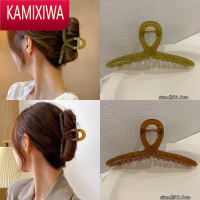 KAMIXIWA高级感抓夹女网红2021年新款发夹气质大号鲨鱼夹子后脑勺发抓头饰