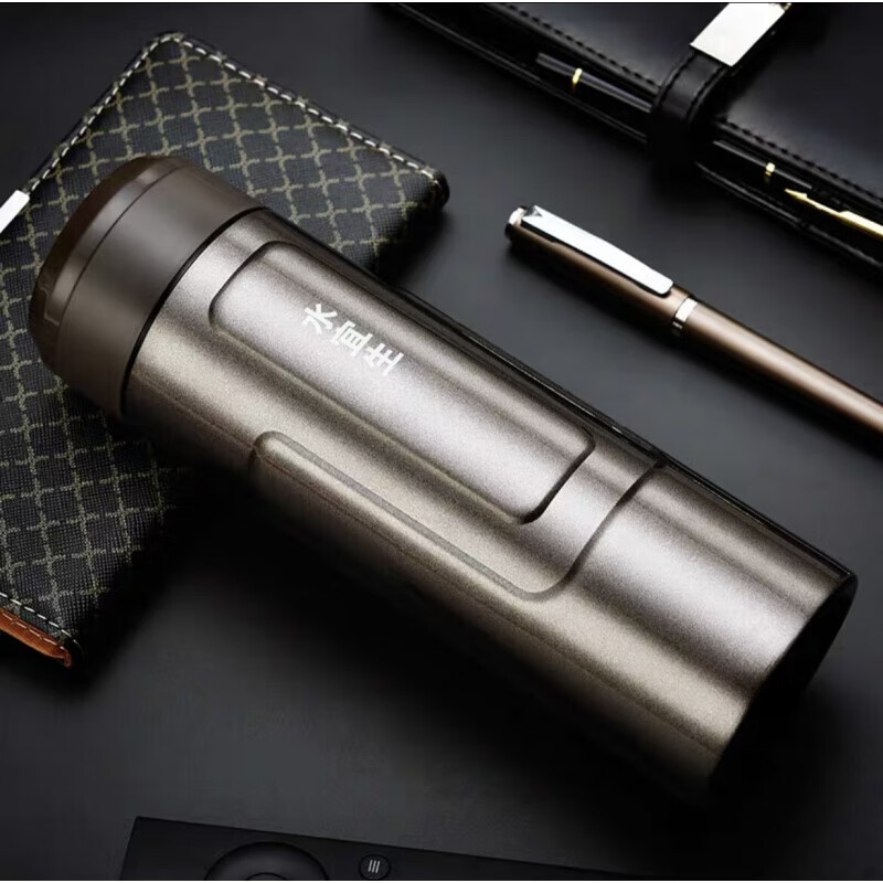 水宜生 520ML不锈钢保温杯 不锈钢弱碱水杯 男士便携大容量泡茶杯子 U380高清大图