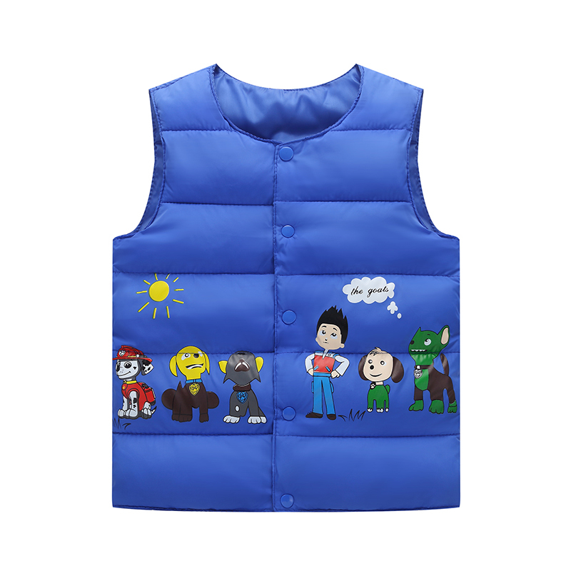 2018秋冬款儿童马甲男女童卡通马甲中小童韩版加厚保暖外套时尚儿童