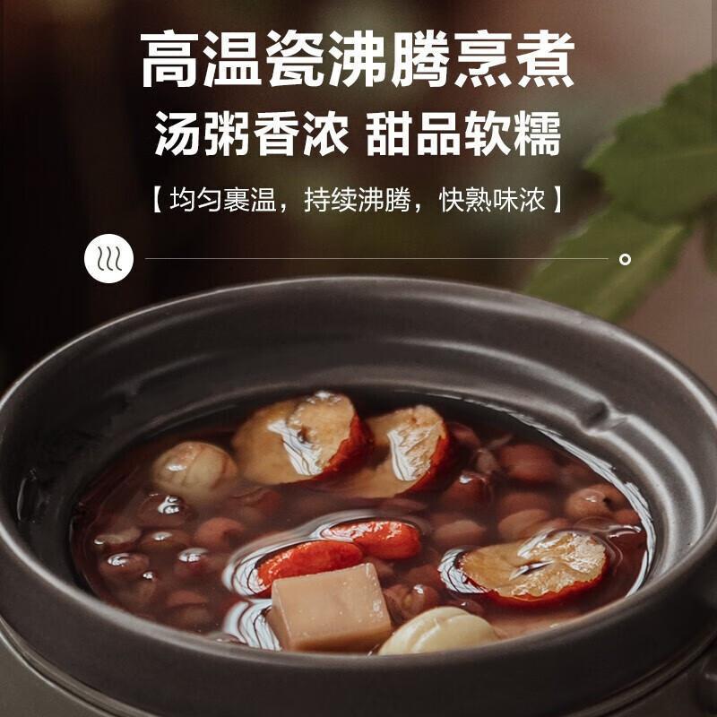 小熊(Bear) 电炖杯电砂锅电炖锅煲汤锅炖汤锅煮粥锅快炖锅宝宝辅食锅燕窝砂锅高温陶瓷 DSG-C04H1高清大图