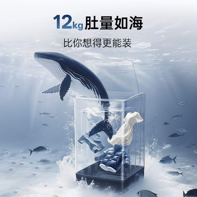 [大海象]松下12KG洗衣机家用大容量全自动波轮一级官方旗舰店K2M1高清大图