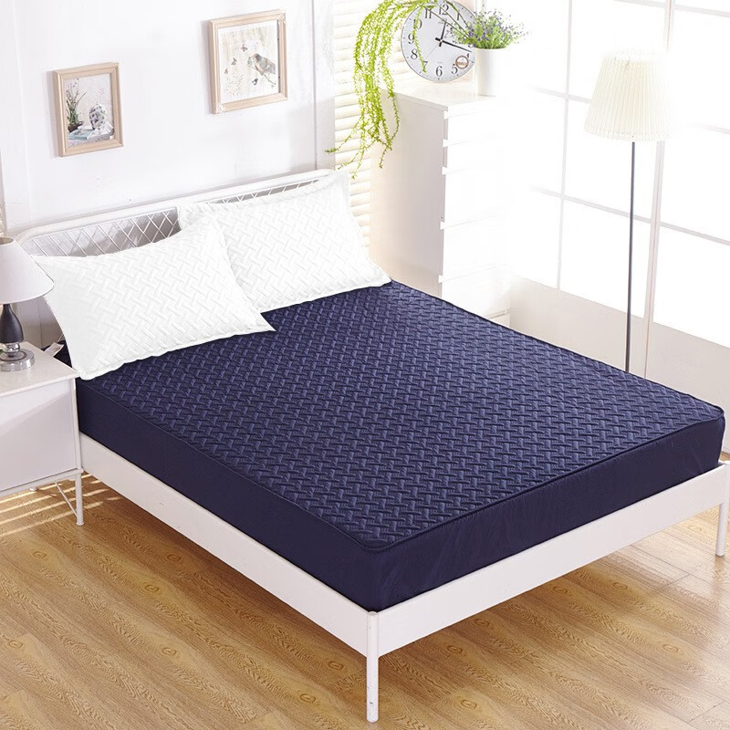 MAXIM'S DE PARIS马克西姆磨毛立体绗缝床笠1.8*2米蓝色MHT0101