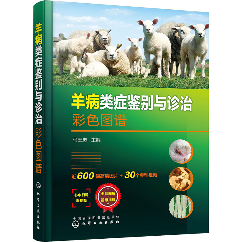 羊病类症鉴别与诊治彩色图谱 马玉忠 编 专业科技 文轩网