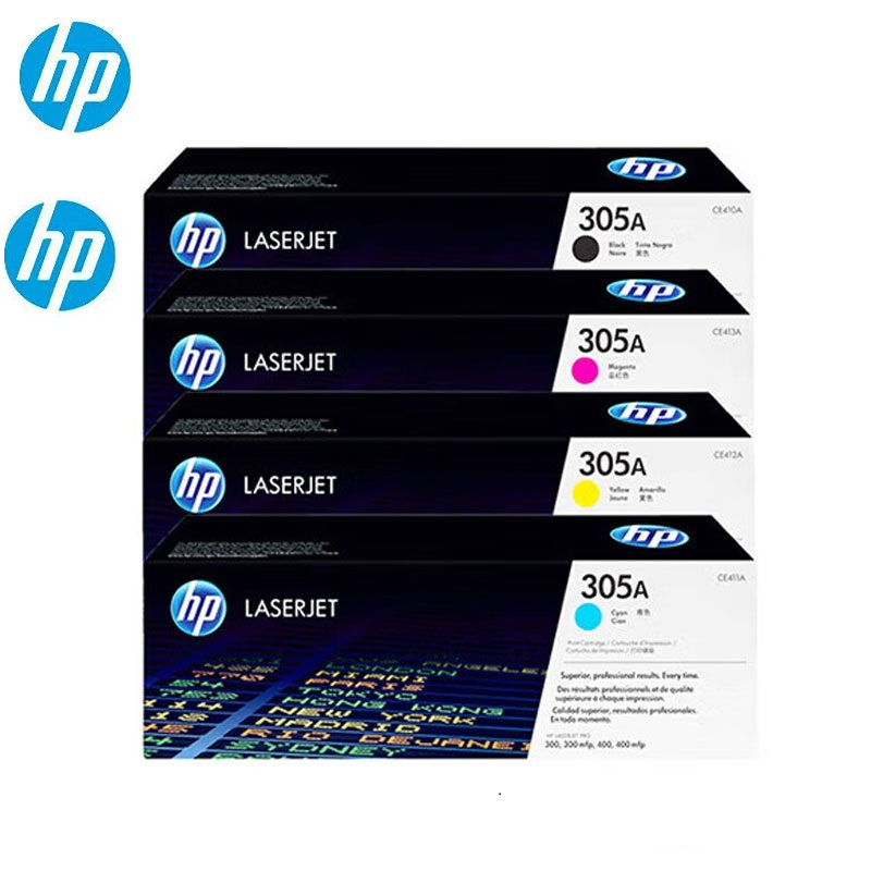 惠普(HP) 305A CE410A-3A 硒鼓原装四色套装 适用HP M351a/M451dn/M451nw/M375高清大图