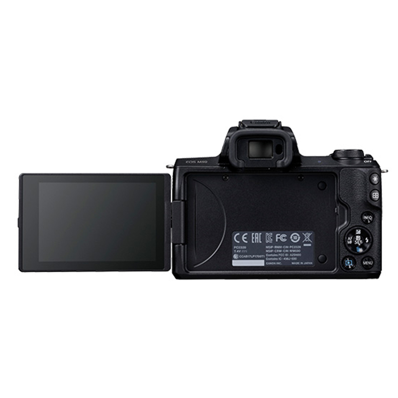 佳能(Canon) EOS M50 黑色 机身 数码微单相机