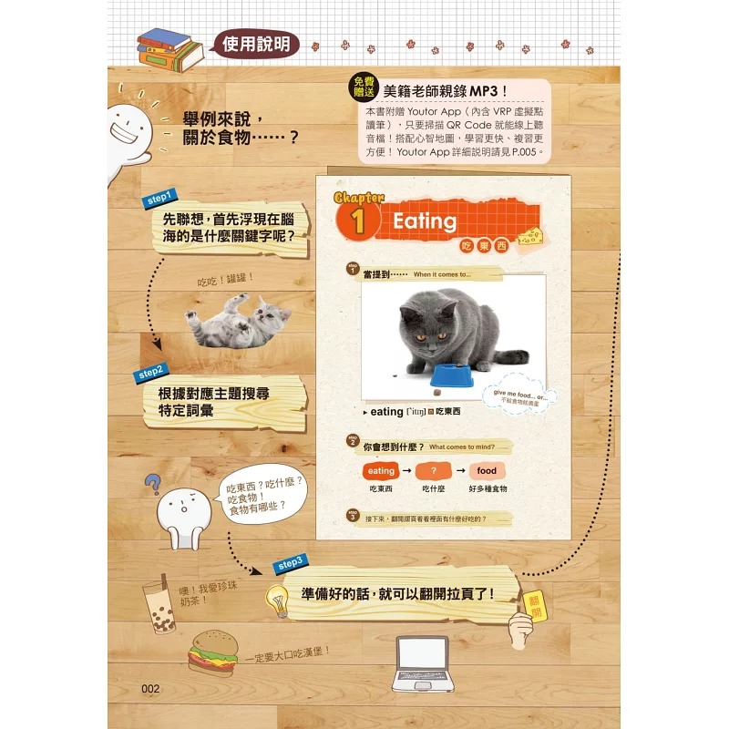 [正版] 让74亿人都惊呆的英文单字心智地图虚拟点读笔版(附「Youtor App」内含VRP虚拟点读笔) 懒鬼子高清大图