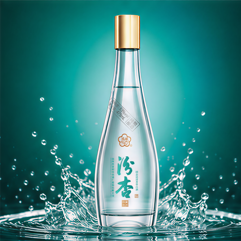 山西杏花村汾杏酒H20 53度475ML*6瓶整箱礼盒装清香型婚宴宴请高清大图