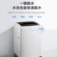 -美的(Midea)全自动波轮洗衣机 8公斤KG 非变频 免清洗 快洗一键脱水 非变频 洗脱一体MB80V331 智利灰