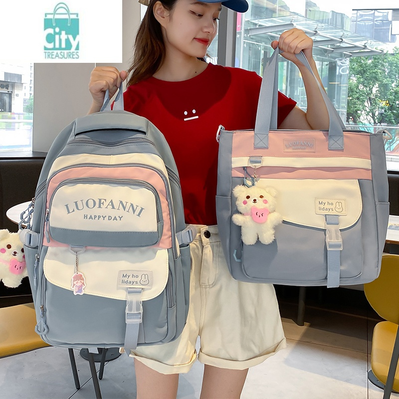 bangdou大容量书包女韩版高中大学生背包初中生可爱减负轻便小学生