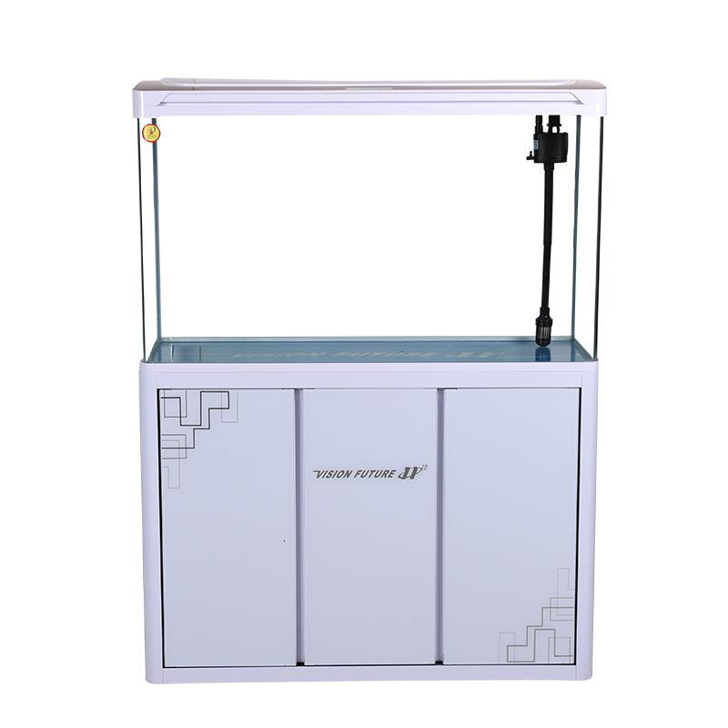 鱼缸客厅免换水懒人家用办公室玻璃桌面水族箱生态中型带底柜