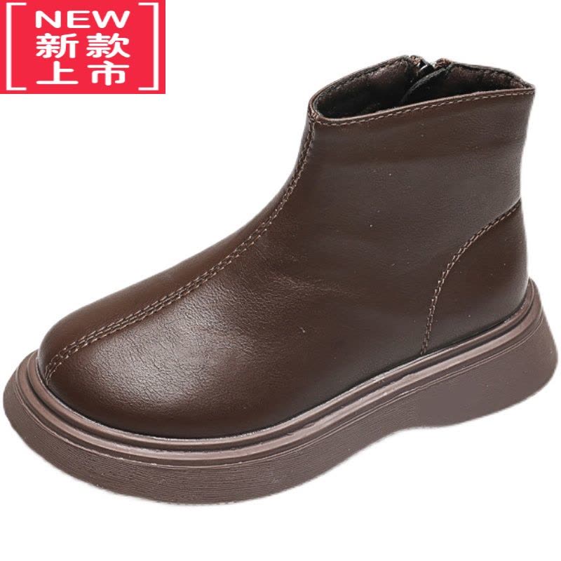 可莉允女童马丁靴2022年新款冬儿童靴子小童短靴加绒棉鞋宝宝雪地靴图片