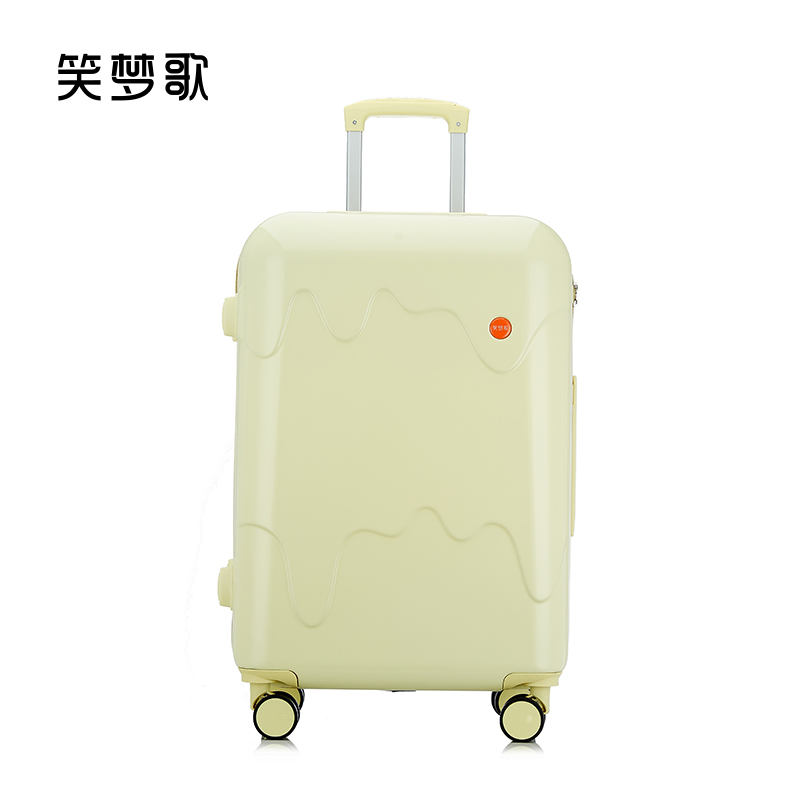 笑梦歌向溶化的雪糕许个愿行李箱MG2011暖黄色 登机箱拉杆箱旅行行李箱20寸