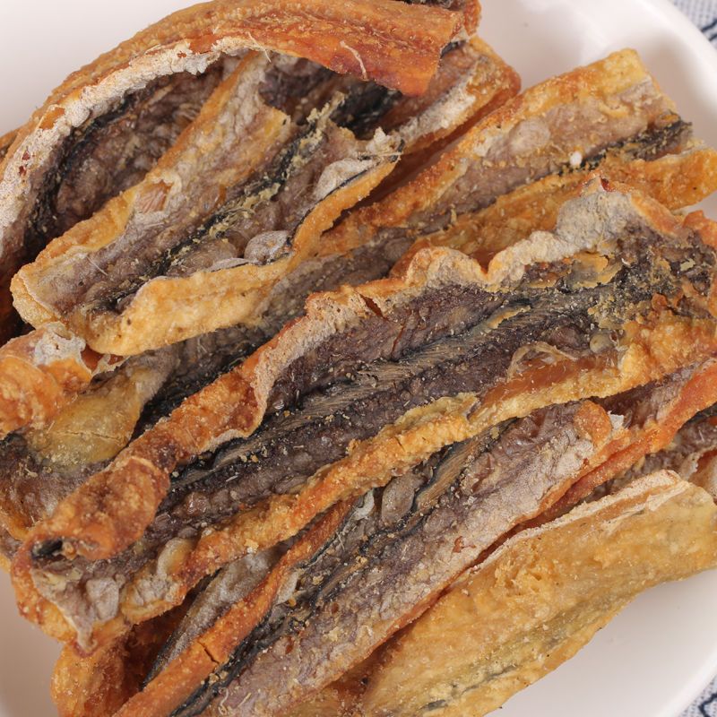 现烤鳗鱼干鳗鱼片 好吃不长胖发胖健康零食即食海鲜 原味500g