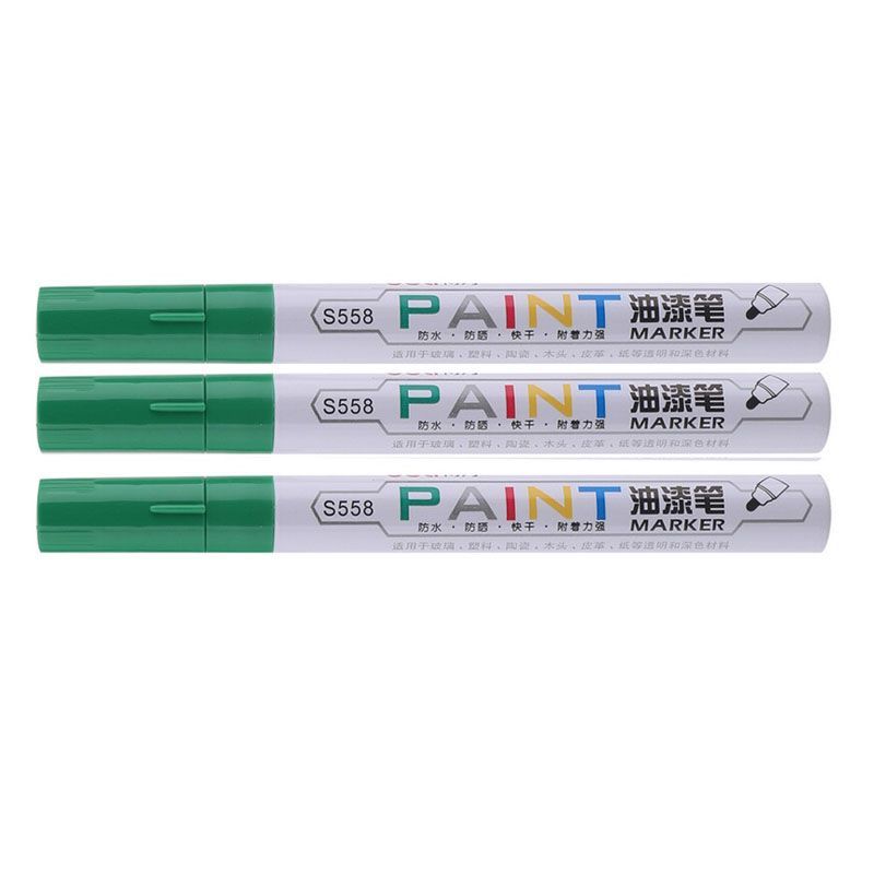 得力 油漆笔S558 补漆笔 绿色(支)