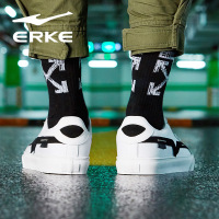 鸿星尔克（ERKE）男子休闲鞋秋冬男子休闲时尚耐磨低帮防滑系带板鞋