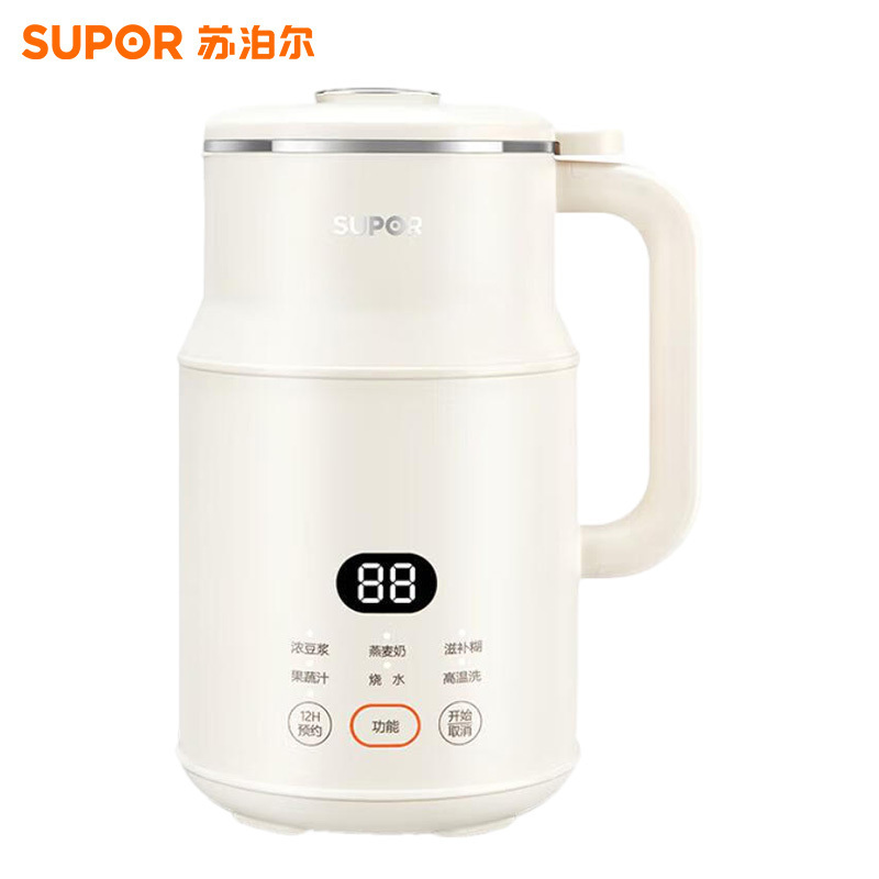 苏泊尔(SUPOR)豆浆机0.8L小型家用破壁机1-12H预约多功能免滤全自动清洗1-2人食 DJ08B-P31E高清大图