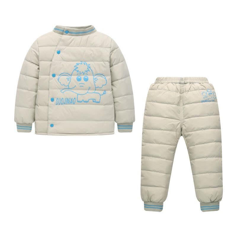 迪鲁奥(DILUAO)反季儿童羽绒服套装加厚款男女宝宝保暖内胆婴儿装两件冬图片
