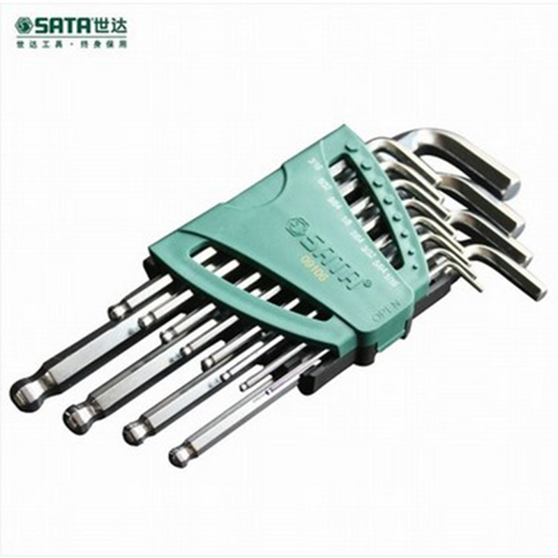 世达(SATA)12件英制加长内六角扳手组套9108(单位:套)