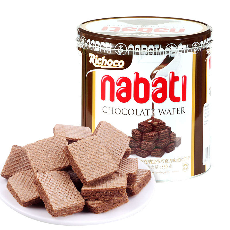 丽芝士纳宝帝巧克力威化饼干350g