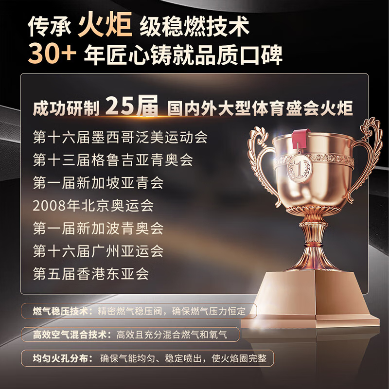 华帝(vatti)燃气灶具4.5KW嵌入式 天然气煤气灶 台式灶具可调节双眼灶 台嵌两用钢化玻璃 JZT-i10039B高清大图
