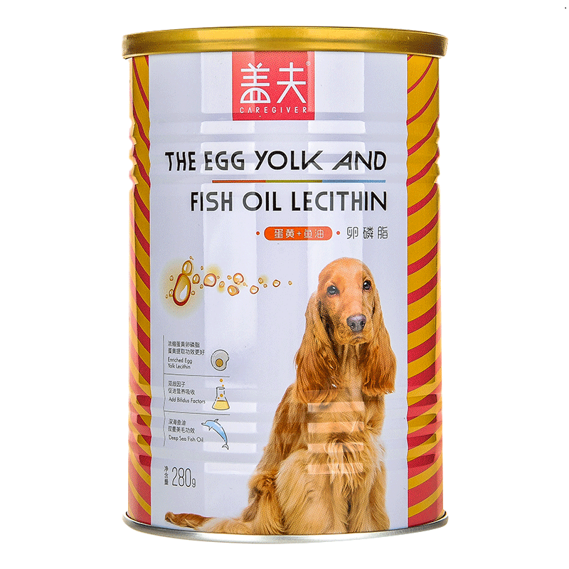 蛋卵磷脂金毛泰迪比熊狗狗专用美毛粉毛防脱毛鱼油软磷脂 默认尺寸 默认颜色