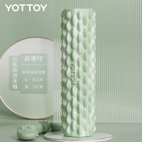 YOTTOY泡沫轴肌肉放松滚轴实心瘦腿狼牙棒按摩棒专业辅助健身器材瑜伽柱 小鳄鱼泡沫轴（实心）AM23Z01 晨曦绿 4.5cm