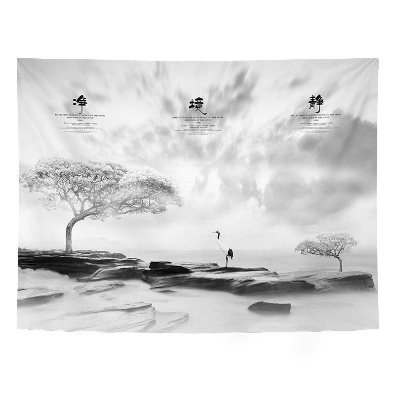 汐岩背景布挂布墙布宿舍出租房改造直播房间卧室床头墙面装饰挂毯 GT1060宽200cm-高150cm（收藏加购送安装包+星