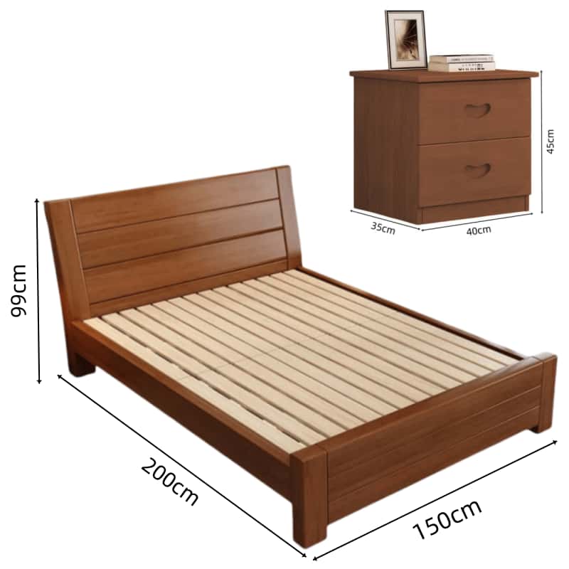 鑫木樽宿舍床+床头柜150*200*99cm套高清大图