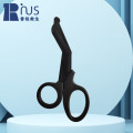 RIUS 野外战术特氟龙急救剪刀带细齿【15cm】黑色安全剪救生剪绷带剪哑光 多功能EDC工具 弯头剪刀