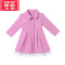 可莉允女童毛呢外套冬装2022新款儿童洋气呢子大衣夹棉加厚中长款连衣裙棉服