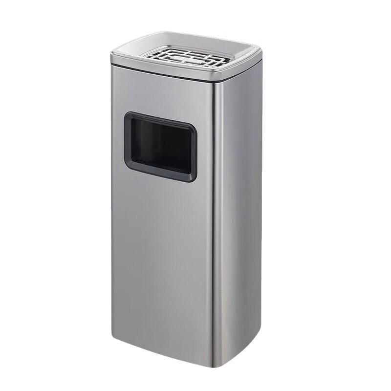 GNF不锈钢烟蒂柱座地烟灰桶坐立式烟灰缸垃圾桶烟头收集器室外烟灰缸灭烟桶商用带内桶烟头垃圾桶高清大图