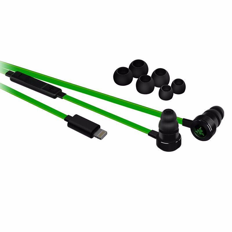 雷蛇(Razer)战锤狂鲨IOS专用版 游戏耳机 苹果手机专用 有线耳机