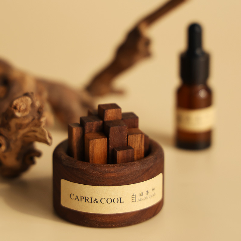 CAPRI&COOL自由生长扩香木无火香薰精油家用室内扩香器卧室摆件 漫无花果精油10ml高清大图