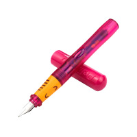 百利金(Pelikan ) P67 小学生钢笔练字正姿透明墨水笔 红色