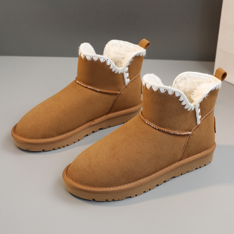 戈佳妮新款2023冬季雪地靴加绒棉鞋保暖女鞋休闲街拍学生百搭增高