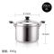 口径20cm高12.5cm[汤锅] 商用特厚不锈钢大汤锅加深大容量高锅家用汤锅煤气电磁炉通用锅具