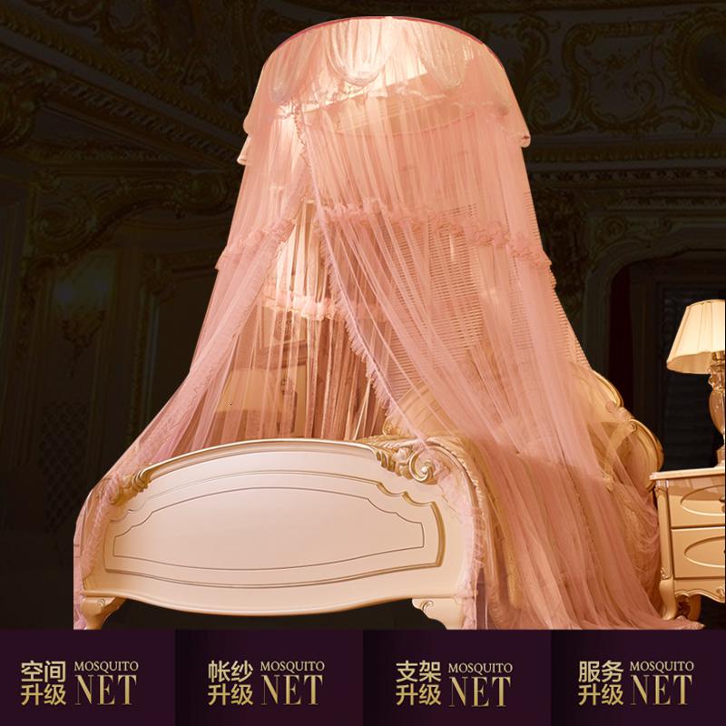 家柏饰(CORATED)圆顶吊顶蚊帐吊挂式公主风床幔1.8m床2米家用1.5免安装可折叠吊帐高清大图
