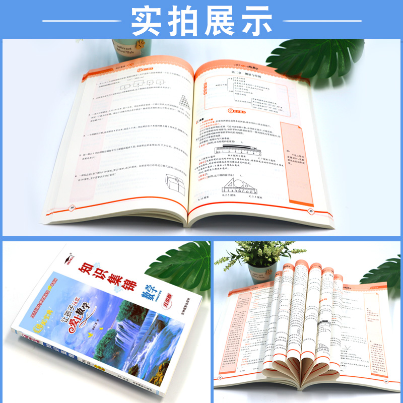 数学(升级版) 小学通用 [友一个正版]知识集锦数学 升级版 培优宝典小学生四年级五年级六年级数学知识大全 基础知识手册高清大图