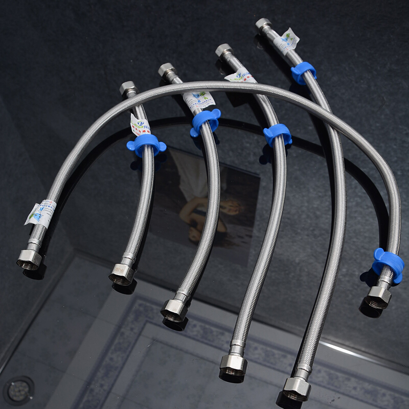 马桶软管进水管304不锈钢通用4分口蹲便器水箱进水管波迷娜bomina视频