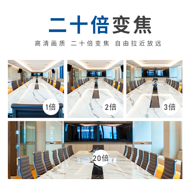 润普 Runpu 视频会议摄像头/ 教育录播/主播直播高清会议摄像机 RP-HU20高清大图