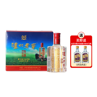 泸州老窖 六年窖头曲小酒52度125ml*6浓香型白酒 日常口粮 小容量小体积（2011版）