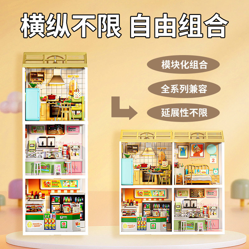 温馨小厨房-带氛围灯【礼盒装】高清大图