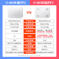 小米(MI)体脂秤2精准测量体重减肥电子秤宿舍蓝牙健康家用智能体脂秤男女