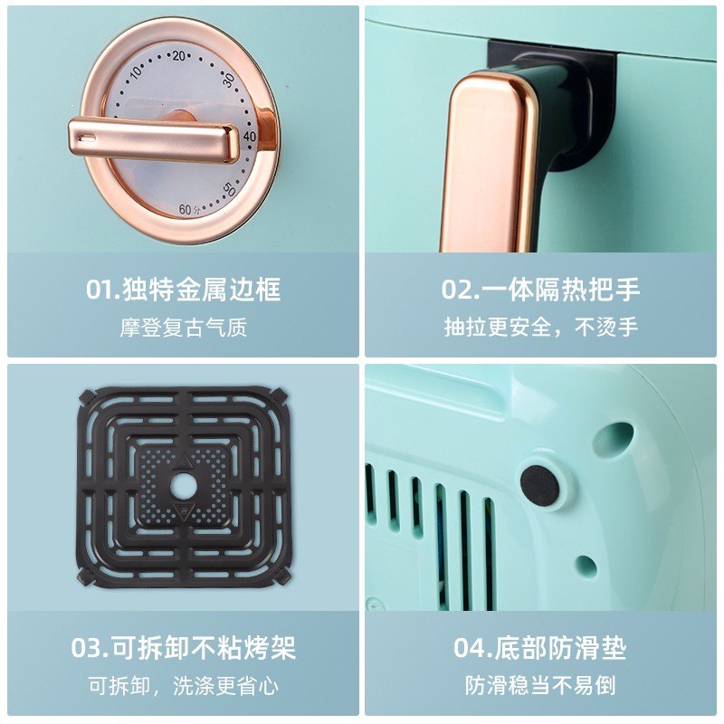 [新品]志高空气炸锅2022家用厨房电炸锅无油全自动烤箱一体