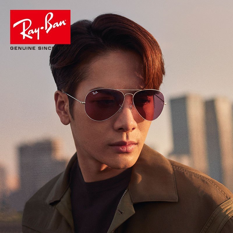 RayBan雷朋王嘉尔同款夏款飞行员形蛤蟆镜男太阳镜女墨镜0RB3025 003/4R