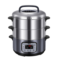 美的（Midea）电蒸锅多功能家用电火锅电煮锅电热锅三层大容量14.8L大容量智能预约MZ-ZG28Power501