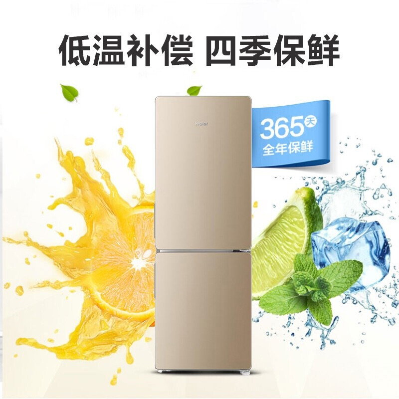 haier海尔冰箱170升风冷无霜两门家用小型电冰箱迷你双门宿舍租房bcd