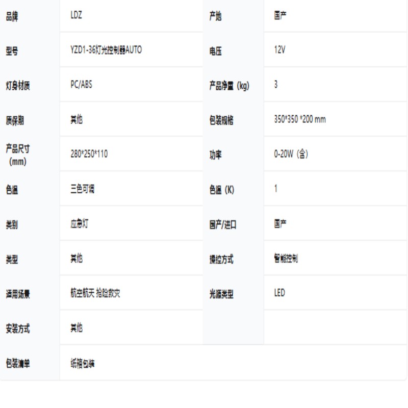 LDZ 市电中断应急灯具自启动灯光控制器AUTO高清大图